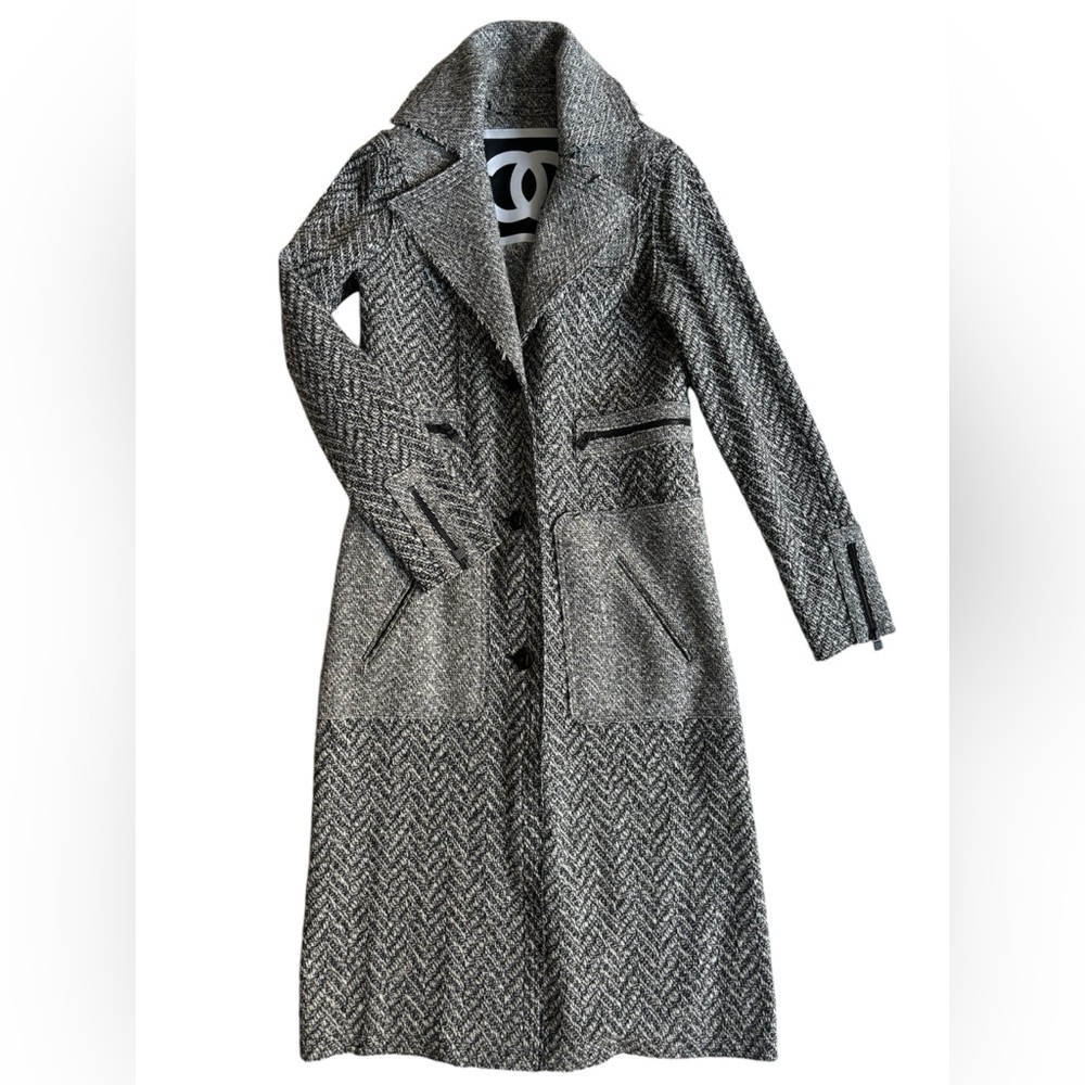 Rare Vintage Chanel Wool Coat 2008A “SPORTS” Collection